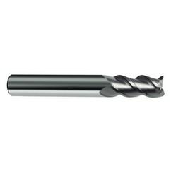 18mm Dia. - 92mm OAL - 45° Helix Bright Carbide End Mill - 3 FL - Apex Tool & Supply