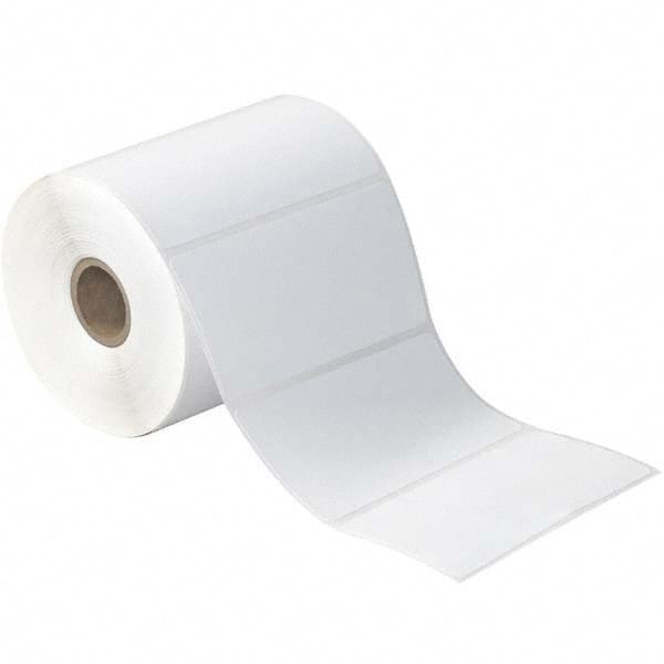 Value Collection - Pack of 12 Rolls, 500 Labels per Roll, 4" x 3" White Paper Thermal Labels - Apex Tool & Supply