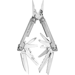 Leatherman - 21 Piece Multi-Tool - Silver, 7" OAL, 4" Closed Length - Apex Tool & Supply