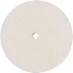 Value Collection - 8" Diam x 1/4" Thick Unmounted Buffing Wheel - 1 Ply, Polishing Wheel, 1/2" Arbor Hole, Medium Density - Apex Tool & Supply