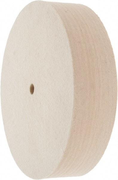 Value Collection - 8" Diam x 2" Thick Unmounted Buffing Wheel - 1 Ply, Polishing Wheel, 1/2" Arbor Hole, Medium Density - Apex Tool & Supply
