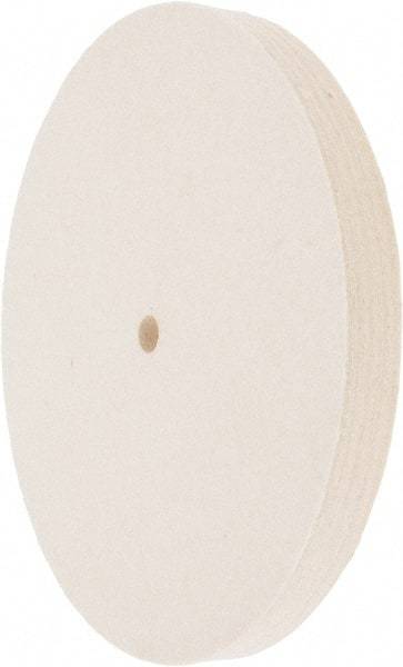 Value Collection - 8" Diam x 3/4" Thick Unmounted Buffing Wheel - 1 Ply, Polishing Wheel, 1/2" Arbor Hole, Medium Density - Apex Tool & Supply