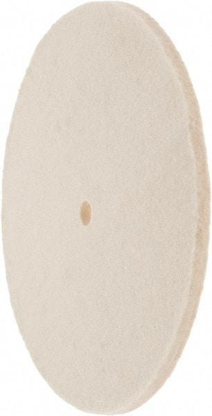 Value Collection - 8" Diam x 1/4" Thick Unmounted Buffing Wheel - 1 Ply, Polishing Wheel, 1/2" Arbor Hole, Soft Density - Apex Tool & Supply