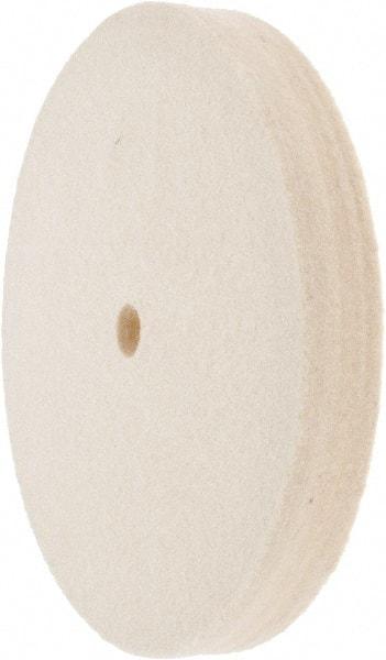Value Collection - 6" Diam x 3/4" Thick Unmounted Buffing Wheel - 1 Ply, Polishing Wheel, 1/2" Arbor Hole, Medium Density - Apex Tool & Supply