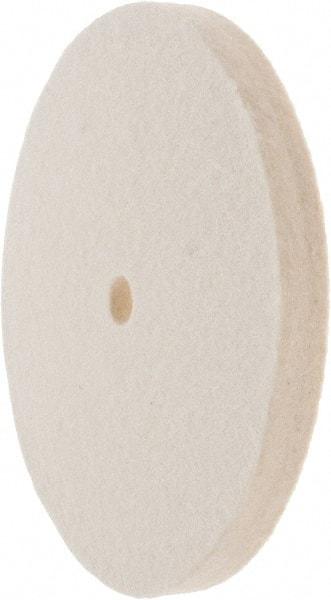 Value Collection - 6" Diam x 1/2" Thick Unmounted Buffing Wheel - 1 Ply, Polishing Wheel, 1/2" Arbor Hole, Soft Density - Apex Tool & Supply