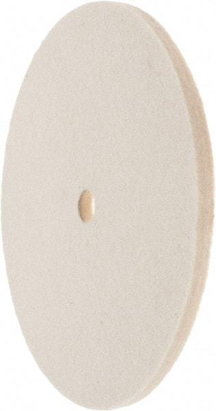 Value Collection - 6" Diam x 1/4" Thick Unmounted Buffing Wheel - 1 Ply, Polishing Wheel, 1/2" Arbor Hole, Medium Density - Apex Tool & Supply