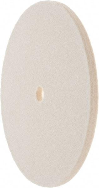 Value Collection - 6" Diam x 1/4" Thick Unmounted Buffing Wheel - 1 Ply, Polishing Wheel, 1/2" Arbor Hole, Soft Density - Apex Tool & Supply