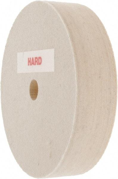 Value Collection - 4" Diam x 1" Thick Unmounted Buffing Wheel - 1 Ply, Polishing Wheel, 1/2" Arbor Hole, Hard Density - Apex Tool & Supply