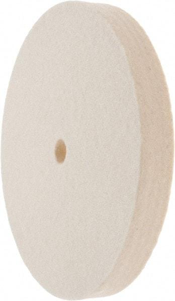 Value Collection - 6" Diam x 3/4" Thick Unmounted Buffing Wheel - 1 Ply, Polishing Wheel, 1/2" Arbor Hole, Soft Density - Apex Tool & Supply