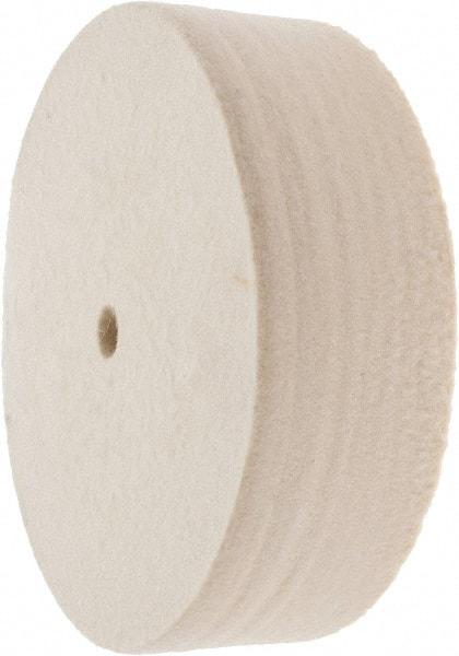 Value Collection - 6" Diam x 2" Thick Unmounted Buffing Wheel - 1 Ply, Polishing Wheel, 1/2" Arbor Hole, Soft Density - Apex Tool & Supply