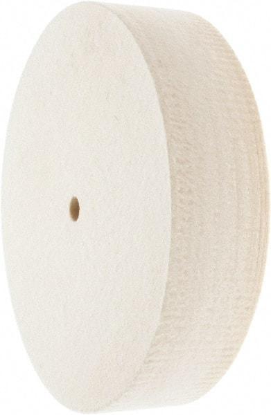 Value Collection - 8" Diam x 2" Thick Unmounted Buffing Wheel - 1 Ply, Polishing Wheel, 1/2" Arbor Hole, Soft Density - Apex Tool & Supply