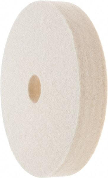 Value Collection - 6" Diam x 1" Thick Unmounted Buffing Wheel - 1 Ply, Polishing Wheel, 1" Arbor Hole, Soft Density - Apex Tool & Supply