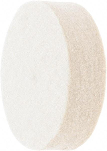 Value Collection - 2" Diam x 1/2" Thick Unmounted Buffing Wheel - 1 Ply, Polishing Wheel, 1/2" Arbor Hole, Medium Density - Apex Tool & Supply