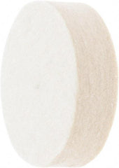Value Collection - 2" Diam x 1/2" Thick Unmounted Buffing Wheel - 1 Ply, Polishing Wheel, 1/2" Arbor Hole, Medium Density - Apex Tool & Supply