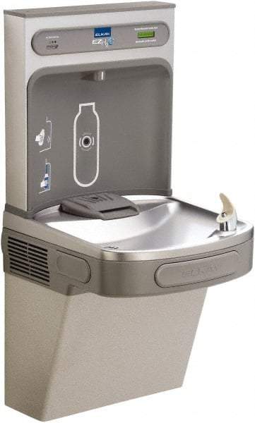 ELKAY - Barrier Free Wall Mounted Water Cooler & Fountain - In-Wall, 20 to 105 psi, 0.20 hp, Stainless Steel - Apex Tool & Supply