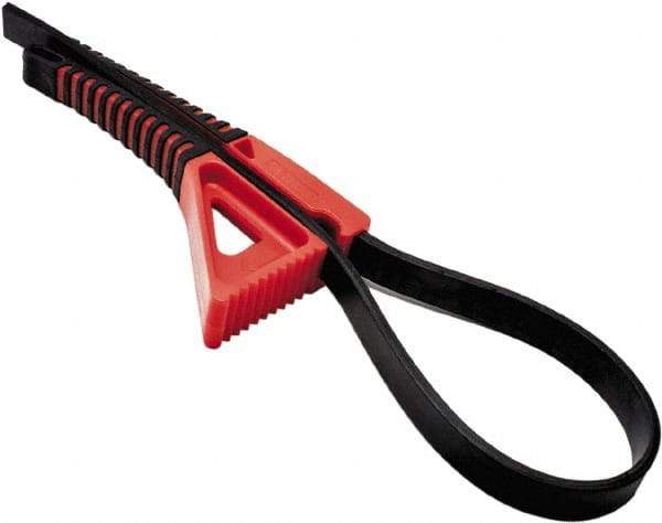 Boa - 6-3/4" Max Pipe Capacity, 25-1/2" Long, Strap Wrench - 6-3/4" Actual OD, 8" Handle Length - Apex Tool & Supply