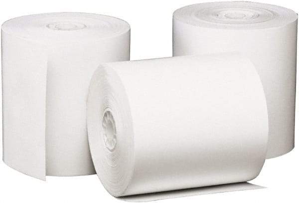 UNIVERSAL - White Adding Machine Paper Rolls - Use with Point of Sale Machines - Apex Tool & Supply
