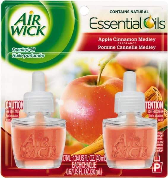 Air Wick - 0.67 oz Air Freshener Dispenser Refill - Apple Cinnamon, Compatible with Air Wick Oil Warmers - Apex Tool & Supply