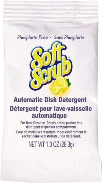 Soft Scrub - 1 oz Packet Automatic Dishwashing Powder - Lemon Scented - Apex Tool & Supply
