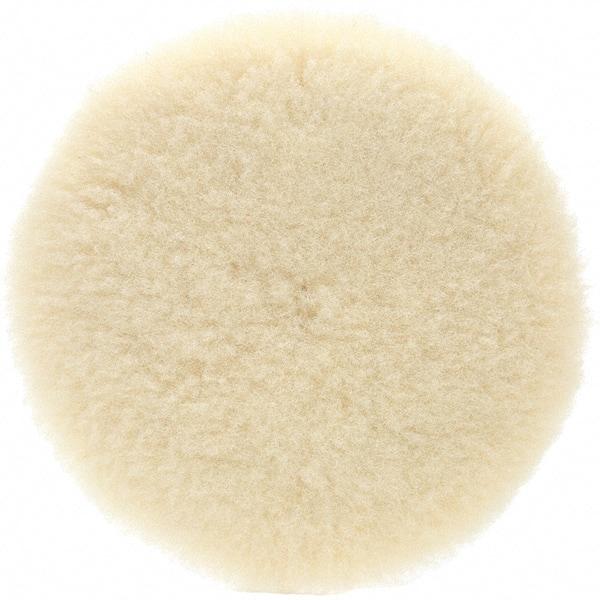 3M - 5-1/4" Diam 100% Wool Buffing & Backing Pad - Apex Tool & Supply