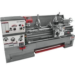 Jet - 16" Swing, 60" Between Centers, 230 Volt, Triple Phase Engine Lathe - 7MT Taper, 7-1/2 hp, 25 to 1,800 RPM, 3-1/8" Bore Diam, 40" Deep x 48" High x 116-1/2" Long - Apex Tool & Supply
