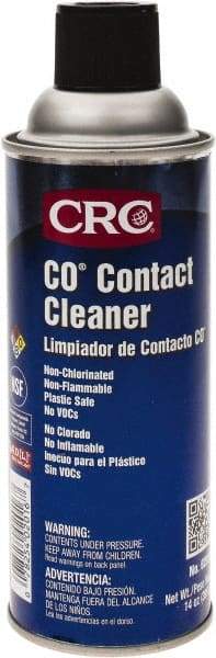CRC - 11 Ounce Aerosol Contact Cleaner - Plastic Safe - Apex Tool & Supply