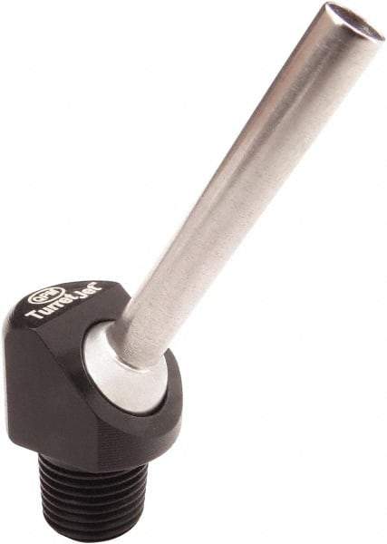 QPM Products - 1/4" Hose Inside Diam, Coolant Hose Nozzle - NPT, for Use with CNC Lathes - Apex Tool & Supply