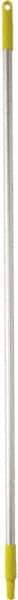 Vikan - 59 x 1" Aluminum Squeegee Handle - European Threaded Connection, Yellow - Apex Tool & Supply