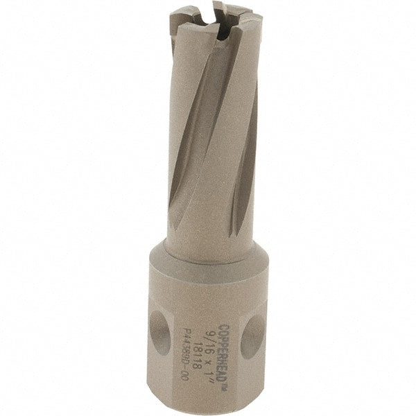 Hougen - 9/16" Diam x 1" Deep Carbide-Tipped Annular Cutter - Apex Tool & Supply