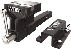 Wilton - 6" Jaw Width x 5-3/4" Jaw Opening Capacity, 5" Throat Depth, Bench & Pipe Combination Vise - 3/4 to 3" Pipe Capacity, Stationary Base, Bolt Down Attachment, Ductile Iron - Apex Tool & Supply