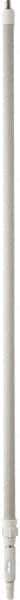 Vikan - 115 x 1-1/4" Aluminum Squeegee Handle - European Threaded Connection, White, Telescoping - Apex Tool & Supply