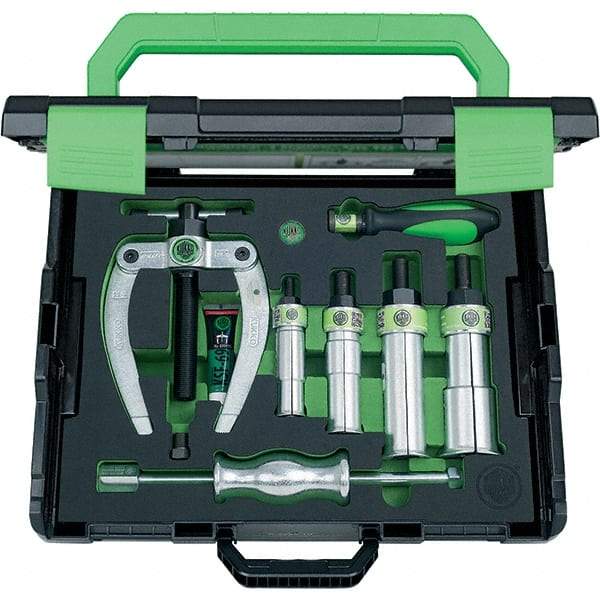 KUKKO - 1 Piece, 1-1/8 to 2-3/4" Spread, Blind Hole Puller Set - 1 Jaws, 5-1/4" Reach - Apex Tool & Supply