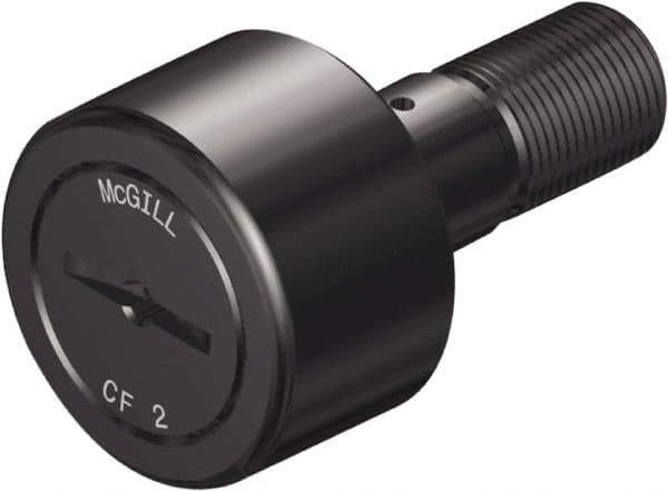 McGill - 7/8" Roller Diam x 1/2" Width, 3/8" Stud Diam x 7/8" Length, Sealed Stud Cam Follower - Steel, 3/8" Thread Length, 3/8-24 Thread, 1.41" OAL, 1,660 Lb Dynamic Cap, 2,065 Lb Static Cap - Apex Tool & Supply