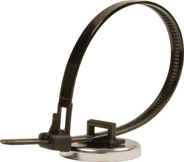 Mag-Mate - 1.24" Diam, 0.275" Cup Height, 0.44" Overall Height, 35 Lb Average Pull Force, 70 Lb Max Pull Force, Neodymium Rare Earth Cup Magnet - Magnetic Style, Bright Plated - Apex Tool & Supply