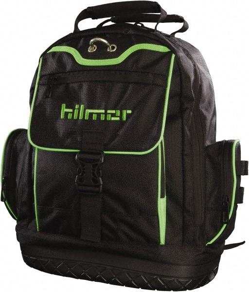 Hilmor - 19 Pocket Black Synthetic Backpack Tool Bag - 6" Wide x 14" Deep x 16" High - Apex Tool & Supply