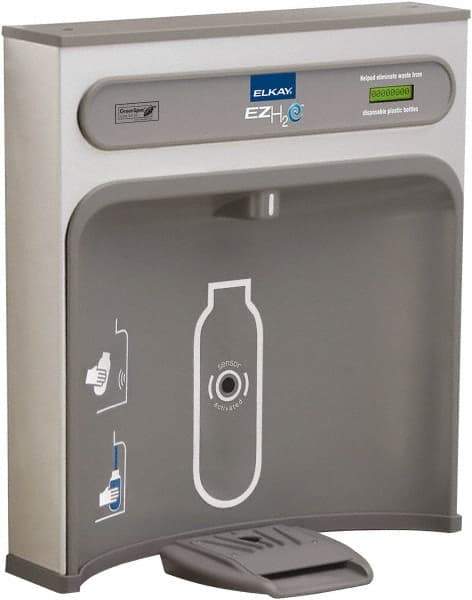 Halsey Taylor - 8 GPH Cooling Capacity Retro Fit Water Cooler & Fountain - Retro-Fit Bottle Filling Station, 20 to 105 psi, 0.20 hp, Stainless Steel - Apex Tool & Supply