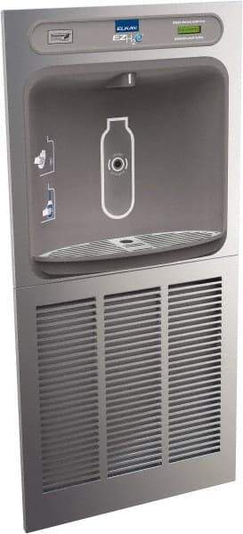 ELKAY - 8 GPH Cooling Capacity In Wall Recessed Water Cooler & Fountain - In-Wall, 20 to 105 psi, 0.20 hp, Stainless Steel - Apex Tool & Supply