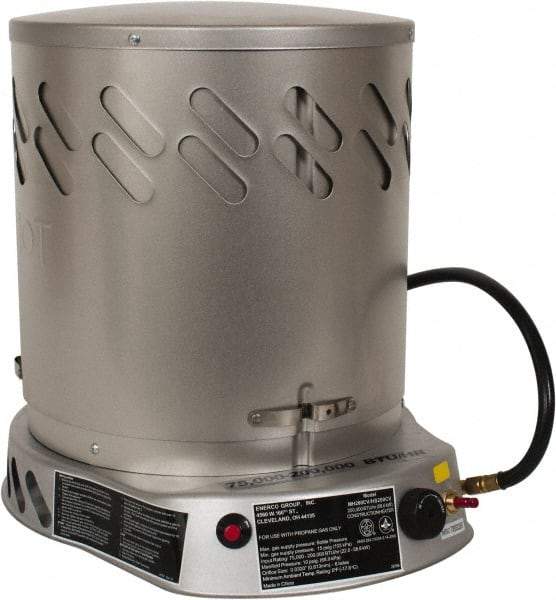 Heatstar - 75,000 to 200,000 BTU, Propane Convection Heater - 100 Lb Fuel Capacity, 15-1/4" Long x 18-1/4" Wide x 21-3/4" High - Apex Tool & Supply