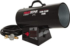 Heatstar - 75,000 to 125,000 BTU Rating, Propane Forced Air Heater - 3,000 Sq Ft Max Heating Area, 40 Lb Capacity, Fuel with Propane - Apex Tool & Supply