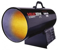 Heatstar - 50,000 to 85,000 BTU Rating, Propane Forced Air Heater - 2,000 Sq Ft Max Heating Area, 20 Lb Capacity, Fuel with Propane - Apex Tool & Supply