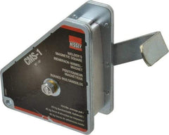 Bessey - 3-3/4" Wide x 1-5/8" Deep x 4-3/8" High Magnetic Welding & Fabrication Square - 100 Lb Average Pull Force - Apex Tool & Supply