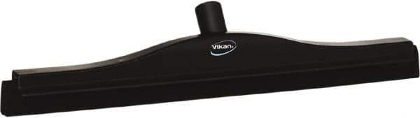 Vikan - 20" Foam Rubber Blade Bench Squeegee - Double Edge, Black, Plastic Holder - Apex Tool & Supply