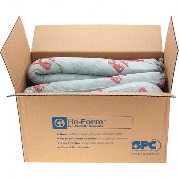 Brady SPC Sorbents - 12 Gal, 8' Long, 3" Diam, Polypropylene Sock - Universal, Brown - Apex Tool & Supply