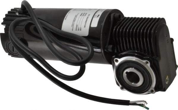 Bison Gear - 90 VDC, 90 RPM, 20.5:1 Gear Ratio, Right Angle Gearmotor - 32 Frame, 49 Torque, 1/8 hp, TENV Enclosure - Apex Tool & Supply