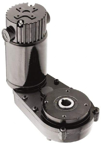 Bison Gear - 90 VDC, 15 RPM, 121.4:1 Gear Ratio, Parallel Offset Gearmotor - 26 Frame, 187 Torque, 1/20 hp, TENV Enclosure - Apex Tool & Supply