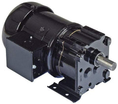 Bison Gear - 115/230 Volt, 16 RPM, 102.4:1 Gear Ratio, Parallel Gearmotor - 350 Torque, 1/6 hp, TEFC Enclosure - Apex Tool & Supply
