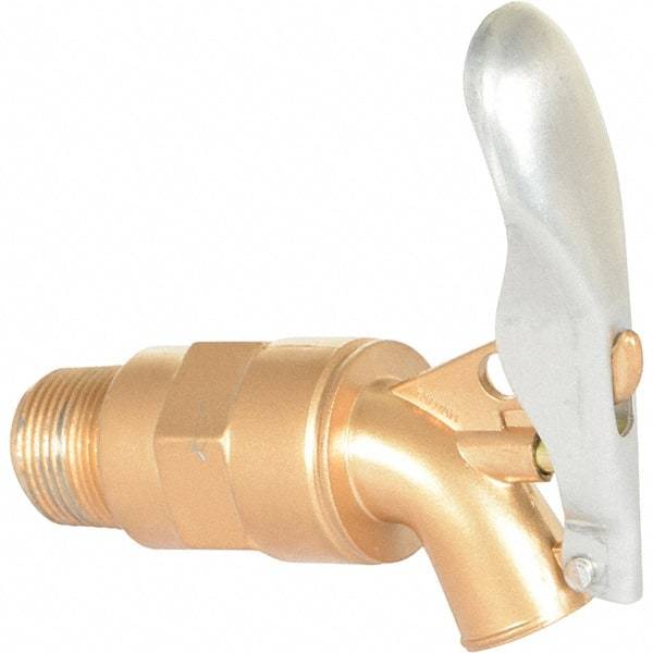 Vestil - 3/4" NPT Aluminum Adjustable Drum Faucet - 4" Long Extension - Apex Tool & Supply