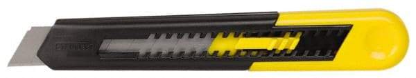Stanley - Snap Utility Knife - 4.33" Blade, Yellow Handle, 1 Blade Included - Apex Tool & Supply