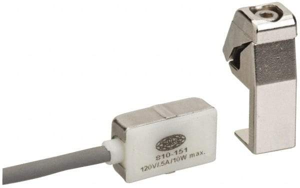 De-Sta-Co - NPN Output, Normally Open, Hall Effect Sensor, 0.5 Max Amps, 6 to 24 Volts, Power Clamp Switch - 1 Volt Max Drop, DC Current, 0.93" Long x 0.53" Wide x 0.37" High, 9 Ft Long Wire - Apex Tool & Supply