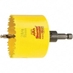 Starrett - 2-3/4" Diam, 2" Cutting Depth, Hole Saw - High Speed Steel Saw, Toothed Edge - Apex Tool & Supply